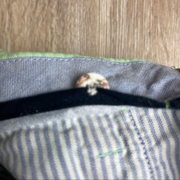 Polo Ralph Lauren MENS OXFORD khaki chino flat front shorts green SZ 35 - Picture 4 of 9